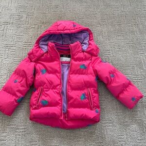 Pink Hooded Puffer Jacket girls 3t